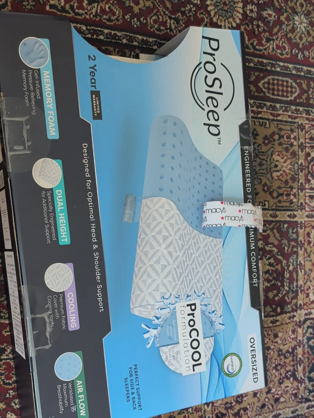 ProCool Memory Foam Pillow - (Macy's)